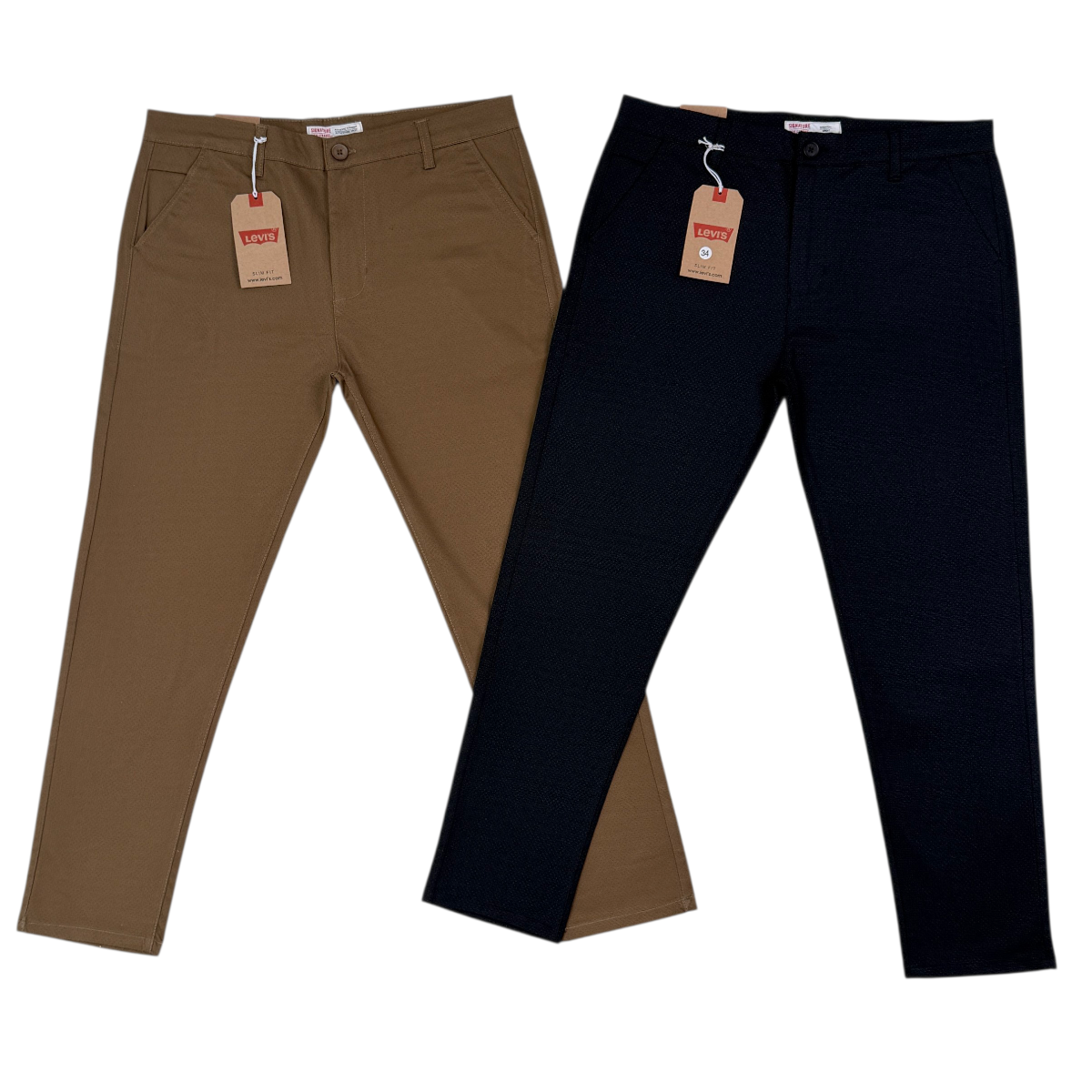 LV Twill Pant Black Brown